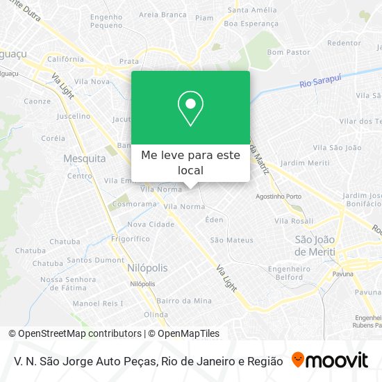 V. N. São Jorge Auto Peças mapa