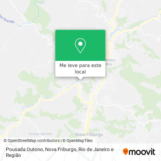 Pousada Outono, Nova Friburgo mapa