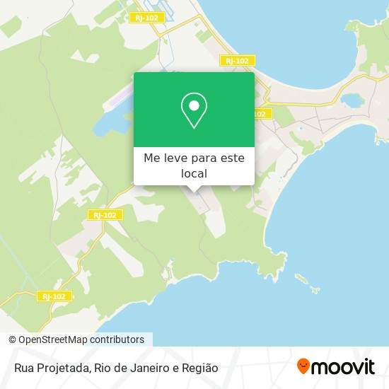Rua Projetada mapa