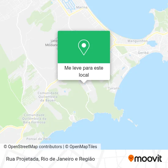 Rua Projetada mapa