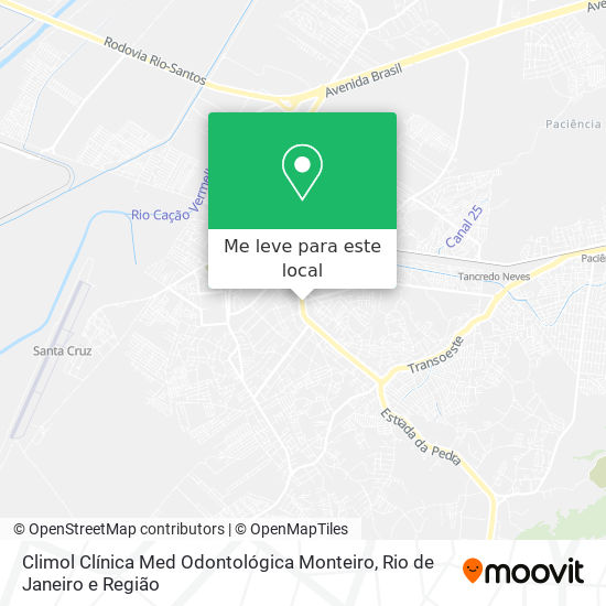 Climol Clínica Med Odontológica Monteiro mapa