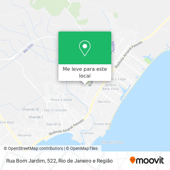 Rua Bom Jardim, 522 mapa