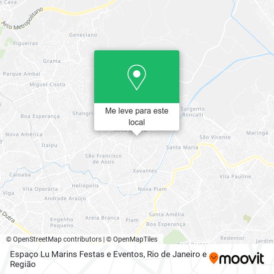 Espaço Lu Marins Festas e Eventos mapa
