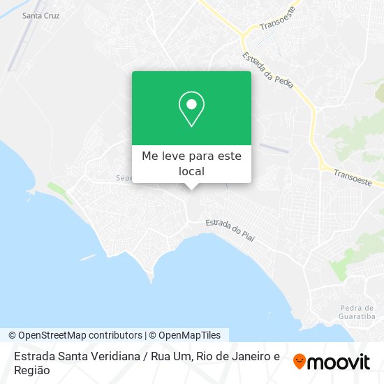 Estrada Santa Veridiana / Rua Um mapa