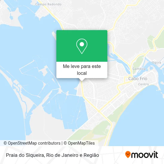 Praia do Siqueira mapa