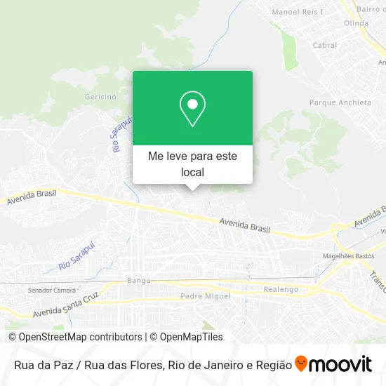 Rua da Paz / Rua das Flores mapa