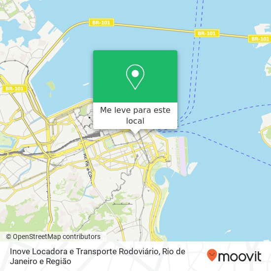 Inove Locadora e Transporte Rodoviário mapa