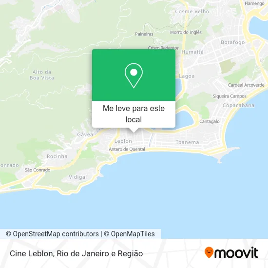 Cine Leblon mapa