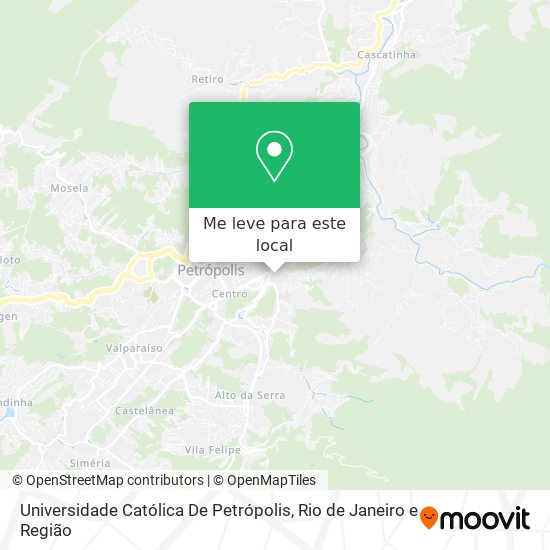 Universidade Católica De Petrópolis mapa