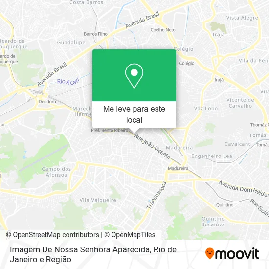 Imagem De Nossa Senhora Aparecida mapa