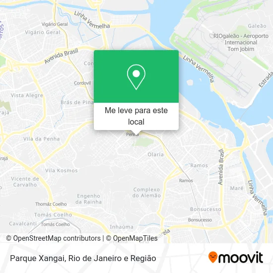 Parque Xangai mapa