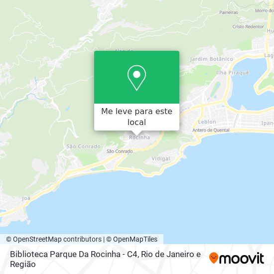 Biblioteca Parque Da Rocinha - C4 mapa