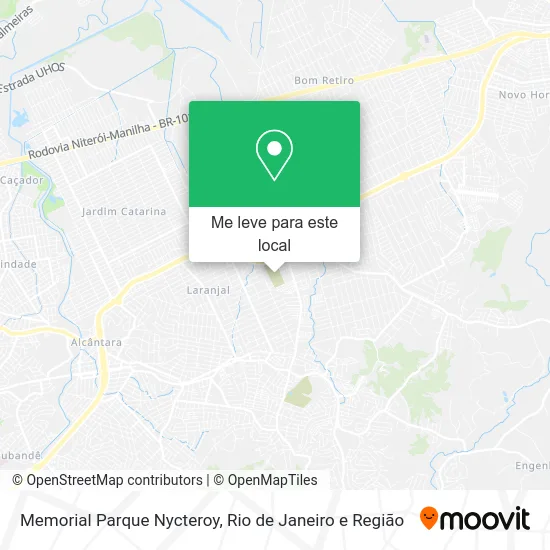 Memorial Parque Nycteroy mapa
