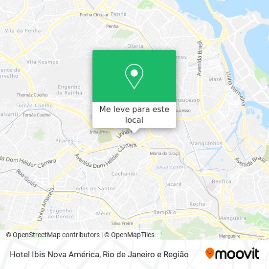 Hotel Ibis Nova América mapa