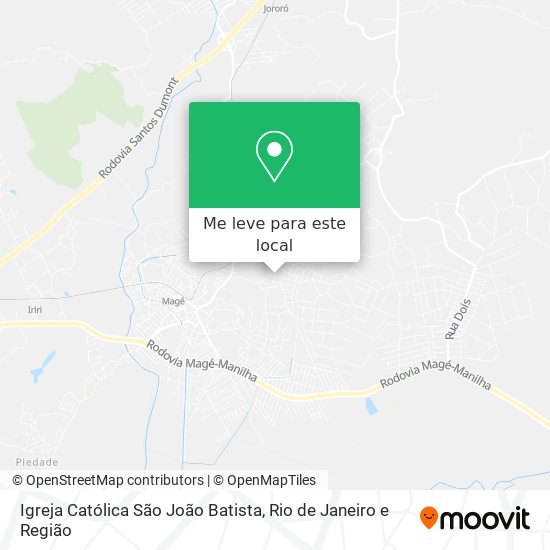 Igreja Católica São João Batista mapa