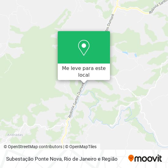 Subestação Ponte Nova mapa