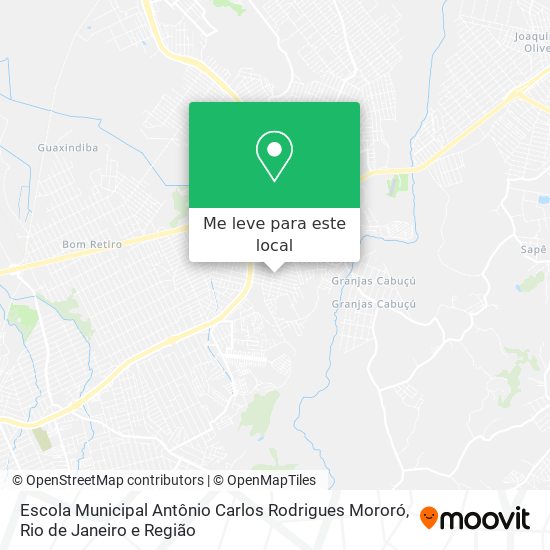 Escola Municipal Antônio Carlos Rodrigues Mororó mapa