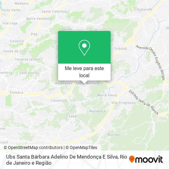 Ubs Santa Bárbara Adelino De Mendonça E Silva mapa