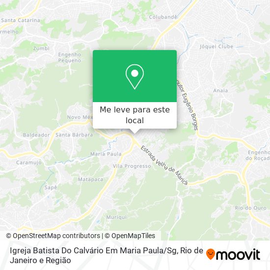 Igreja Batista Do Calvário Em Maria Paula / Sg mapa