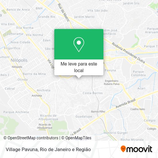 Village Pavuna mapa
