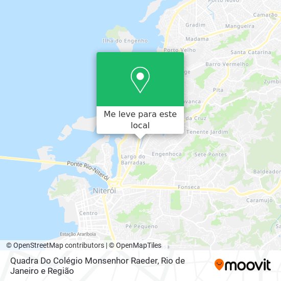 Quadra Do Colégio Monsenhor Raeder mapa