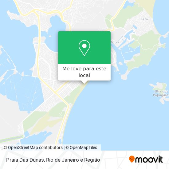 Praia Das Dunas mapa