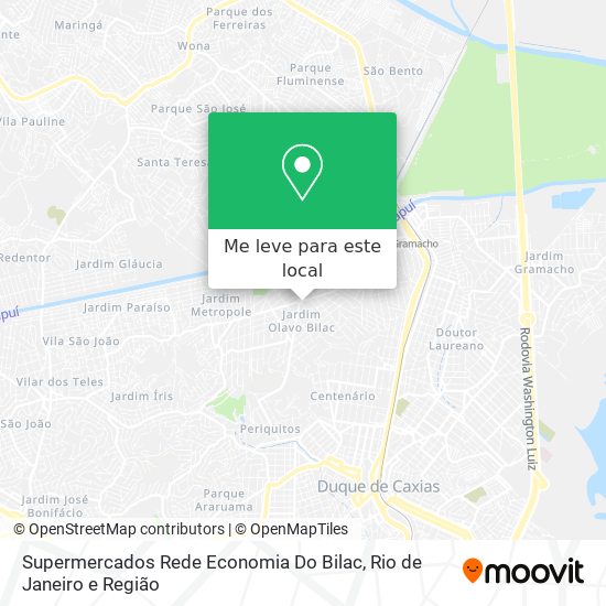 Supermercados Rede Economia Do Bilac mapa