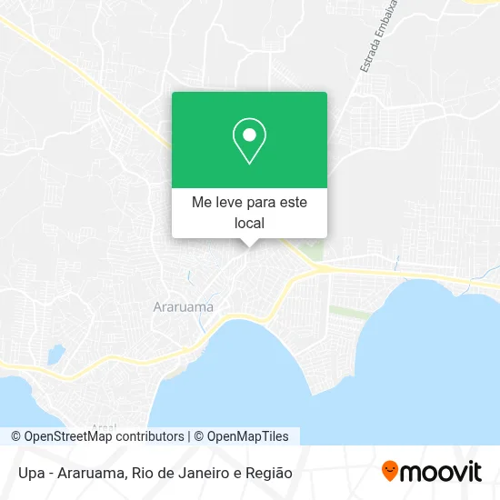 Upa - Araruama mapa