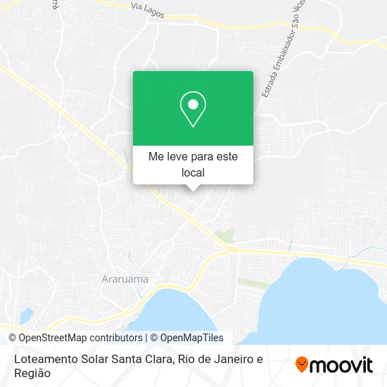 Loteamento Solar Santa Clara mapa