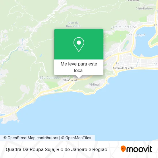 Quadra Da Roupa Suja mapa