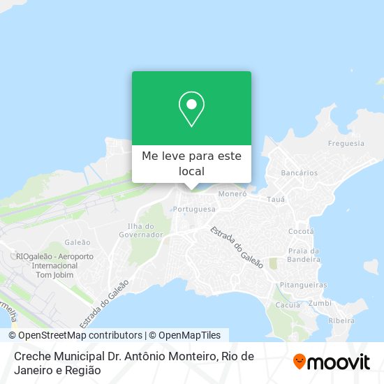 Creche Municipal Dr. Antônio Monteiro mapa