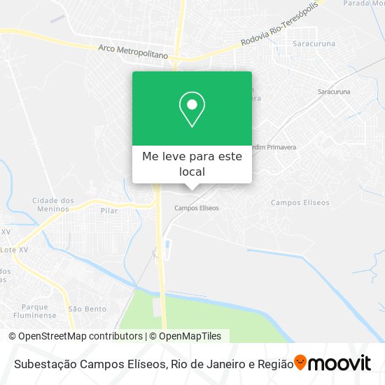 Subestação Campos Elíseos mapa
