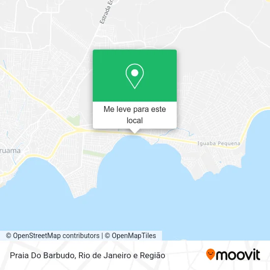 Praia Do Barbudo mapa