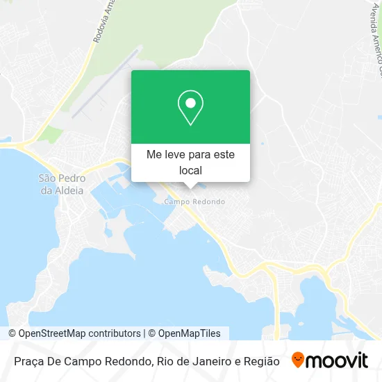 Praça De Campo Redondo mapa