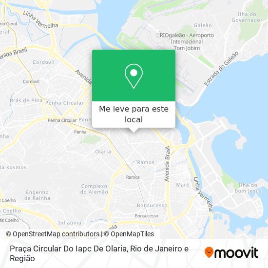 Praça Circular Do Iapc De Olaria mapa