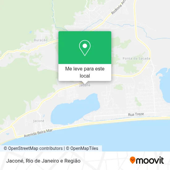 Jaconé mapa