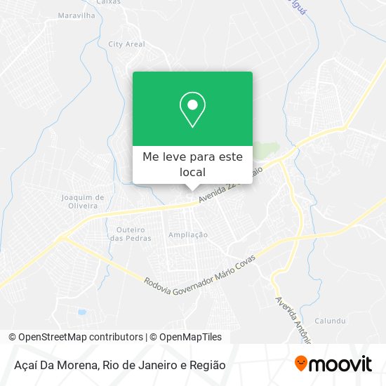 Açaí Da Morena mapa