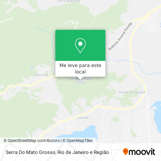 Serra Do Mato Grosso mapa
