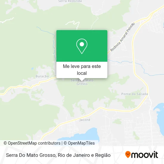 Serra Do Mato Grosso mapa