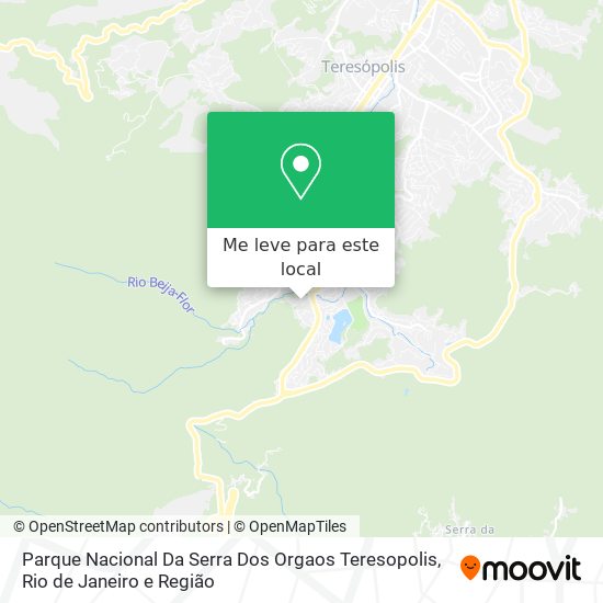 Parque Nacional Da Serra Dos Orgaos Teresopolis mapa