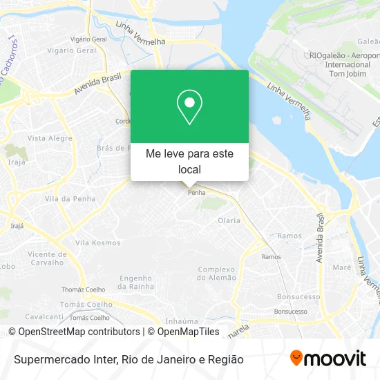 Supermercado Inter mapa