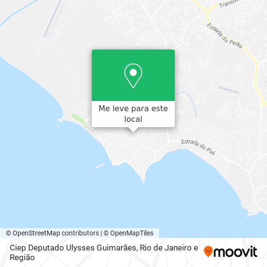 Ciep Deputado Ulysses Guimarães mapa