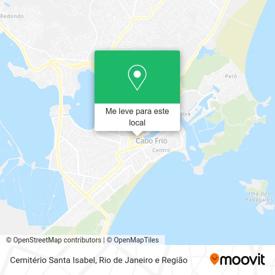 Cemitério Santa Isabel mapa