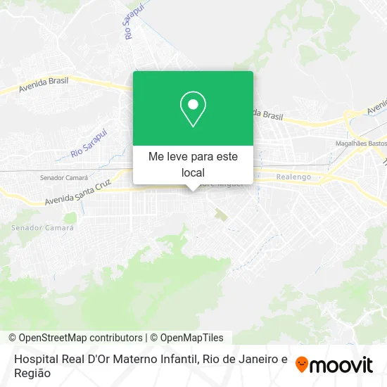 Hospital Real D'Or Materno Infantil mapa