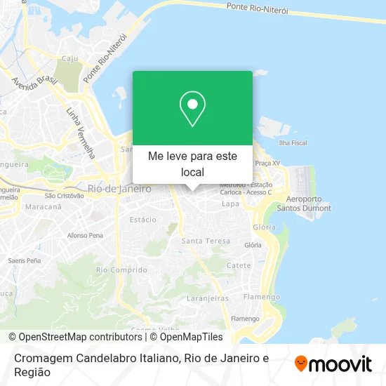 Cromagem Candelabro Italiano mapa