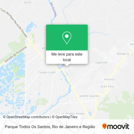 Parque Todos Os Santos mapa