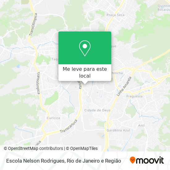 Escola Nelson Rodrigues mapa