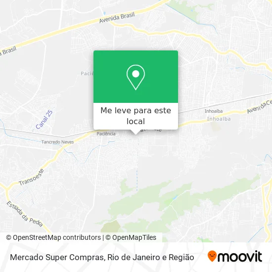 Mercado Super Compras mapa