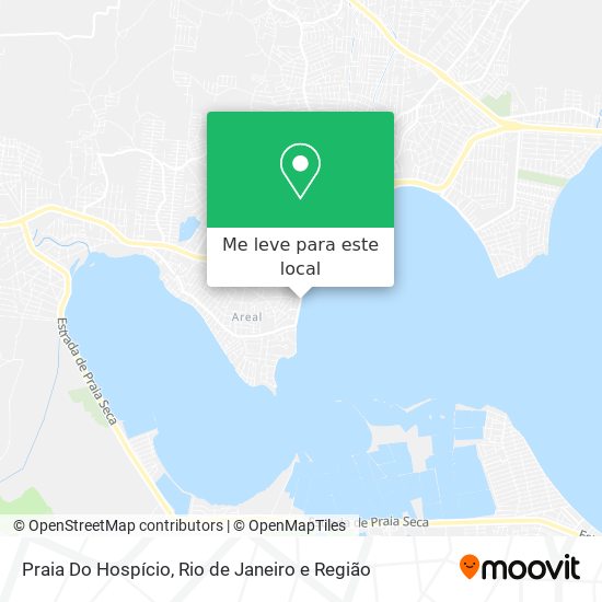 Praia Do Hospício mapa