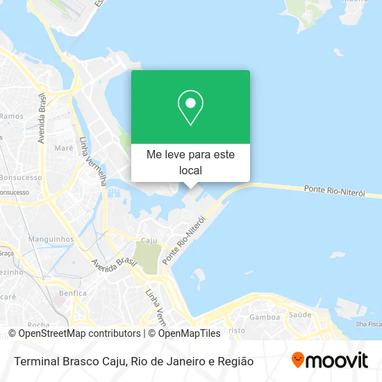 Terminal Brasco Caju mapa